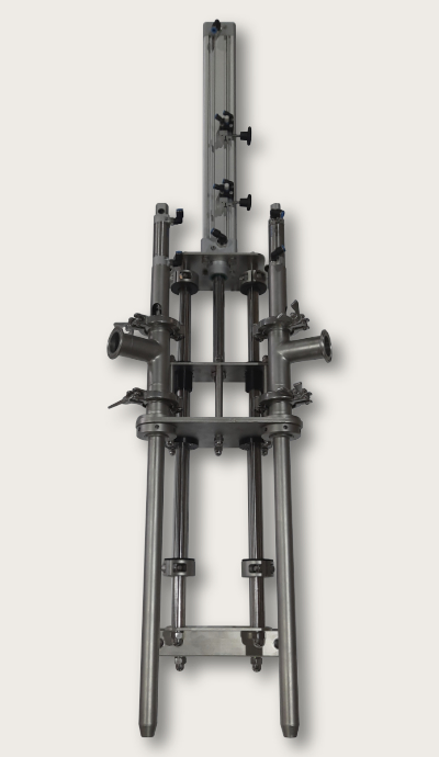 механизм подъема патрубков объемно поршневого дозатора