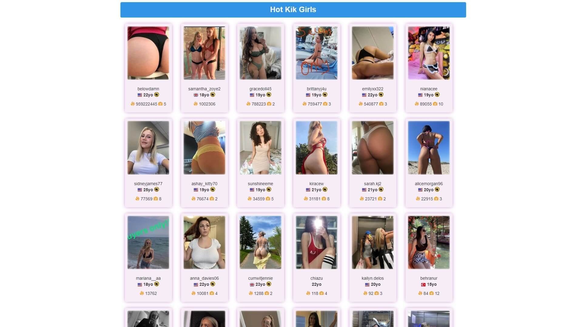 KikFriender - find and date Kik friends online for adult entertainment