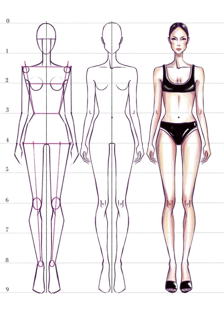 how to draw a woman's figure