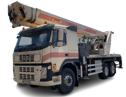 Автовишка АГП-40 з висотою підйому 35 м та боковим вильотом 21 м — послуги оренди в Україні 