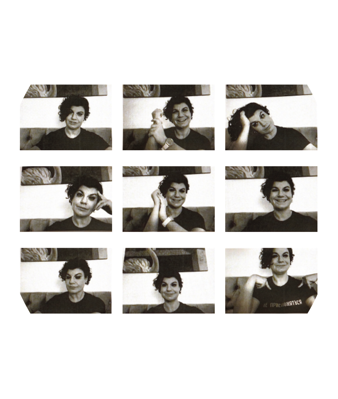 several black and white photographs