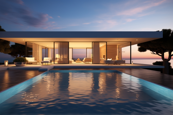 Villa pool construction in the UAE