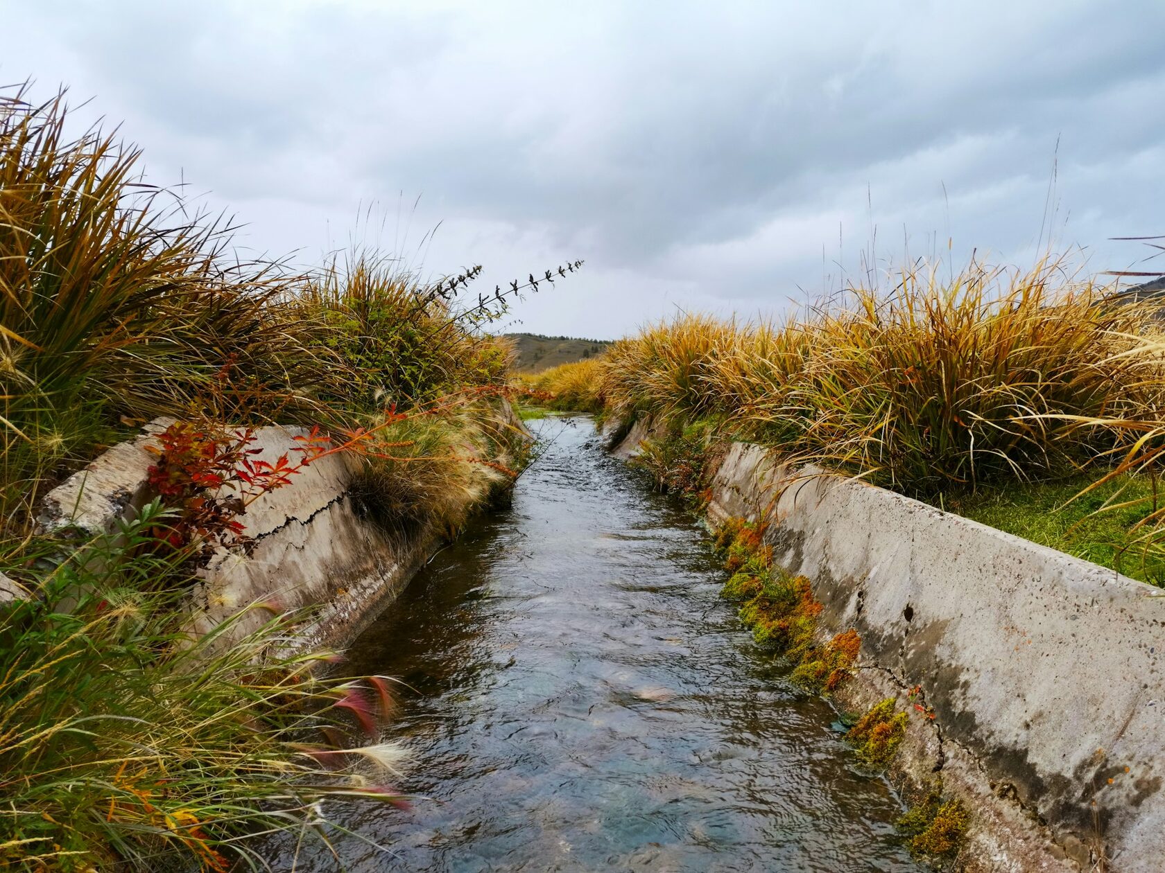 Mountain water canal