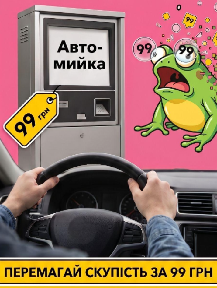 Жаба не душить — автомийка за 99 грн