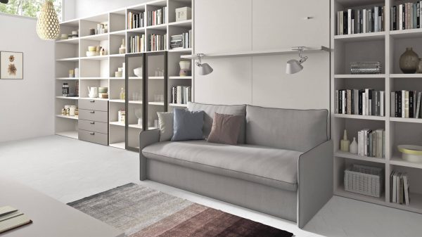 диван-кровать встроенная в шкаф