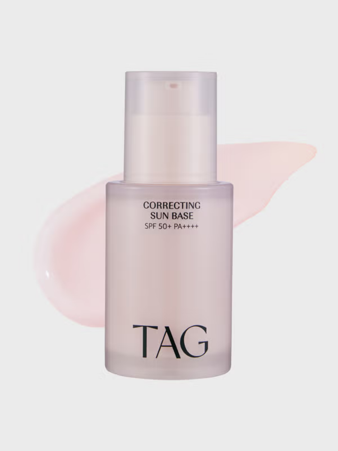 Тонирующая база под макияж TAG (02 Soft Pink) с SPF: корейское средство для устранения тусклости и придания лицу свежего, отдохнувшего вида.