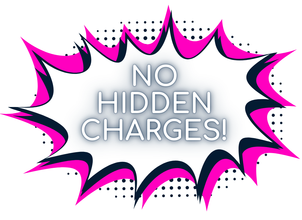 no hidden ticket fees or charges 