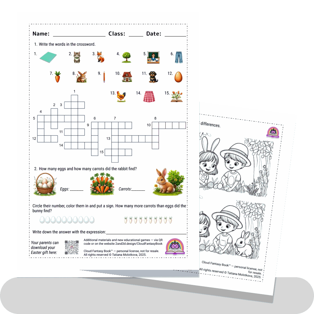 Task for primary classes and kindergarten.