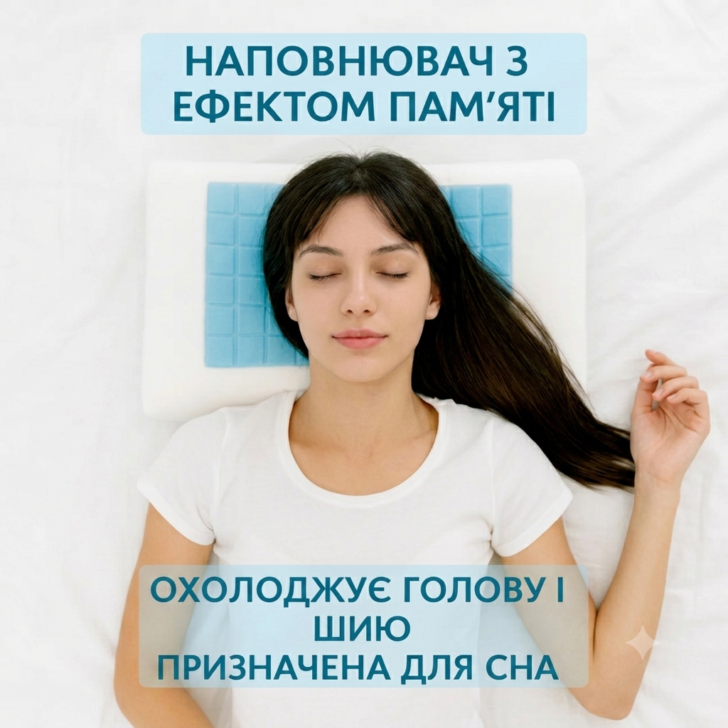 Ортопедична гелева подушка фото 3