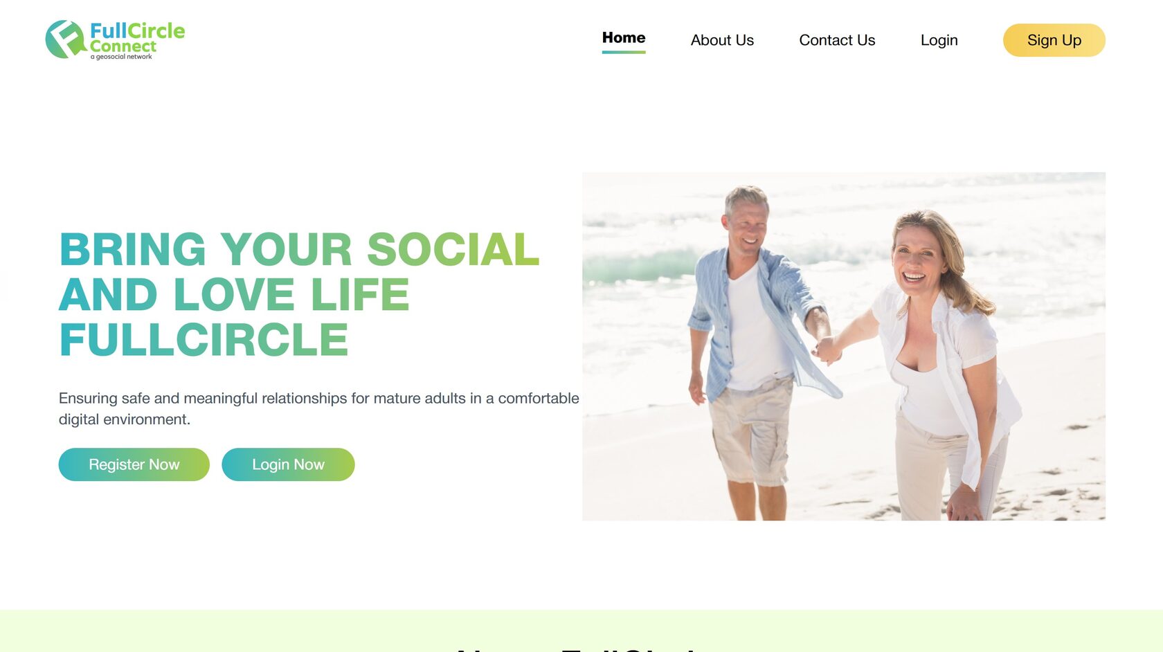FullCircle Connect home page