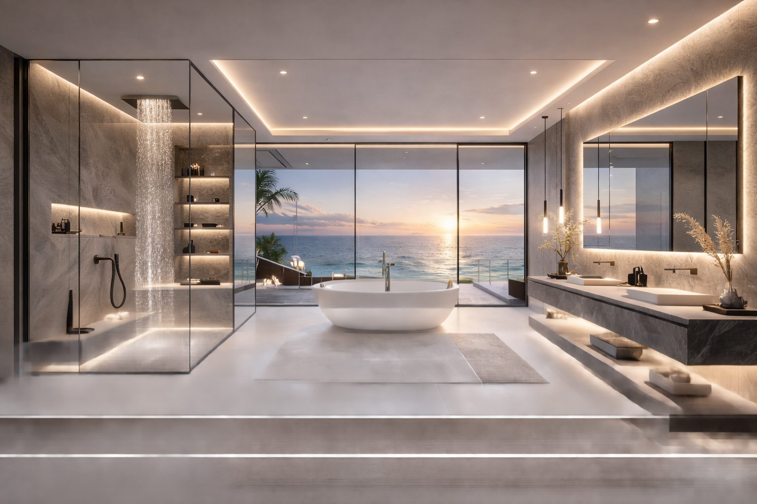 Cliff villa bathroom