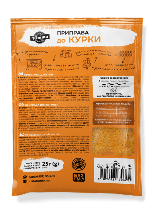Приправа до курки