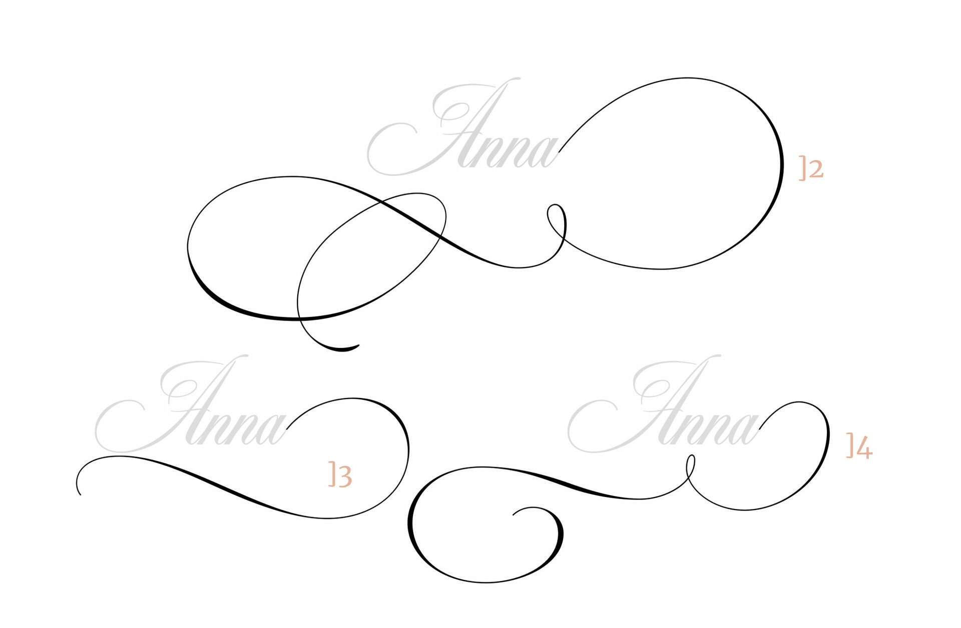 Victoria swashes, font