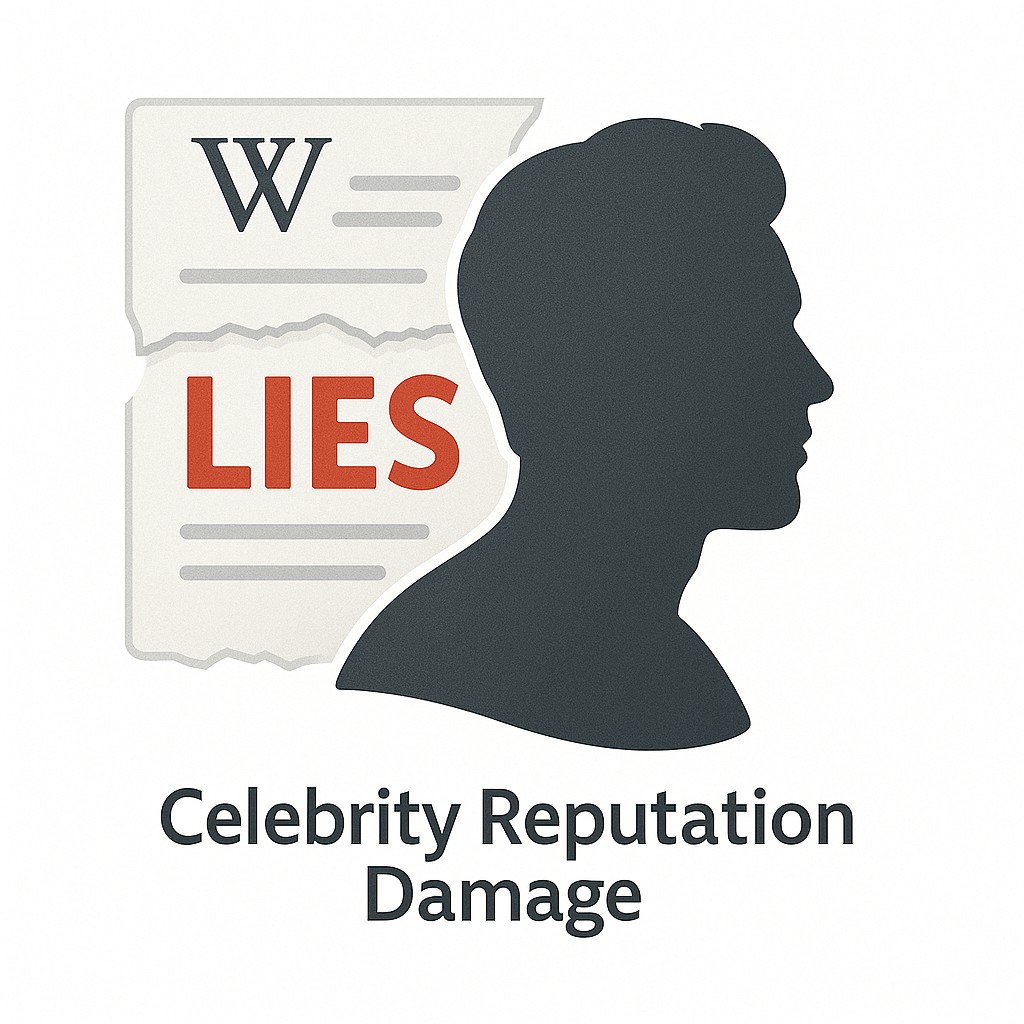 Celebrity reputation damage icon
