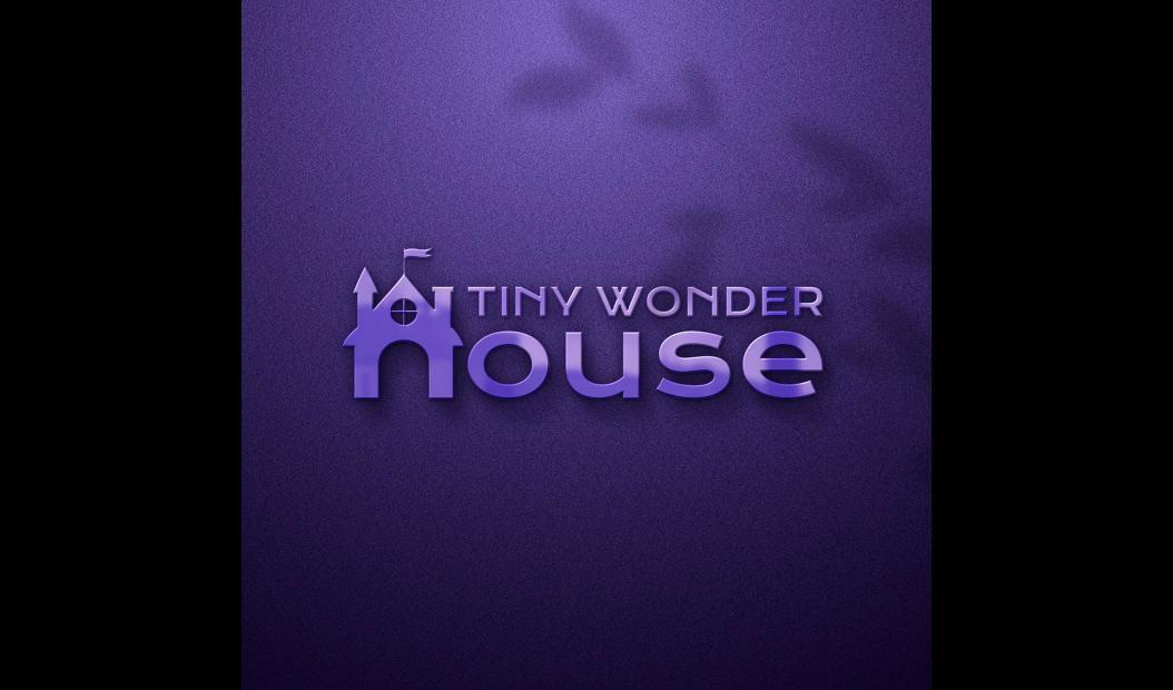 Tiny Wonder House logo on purple
