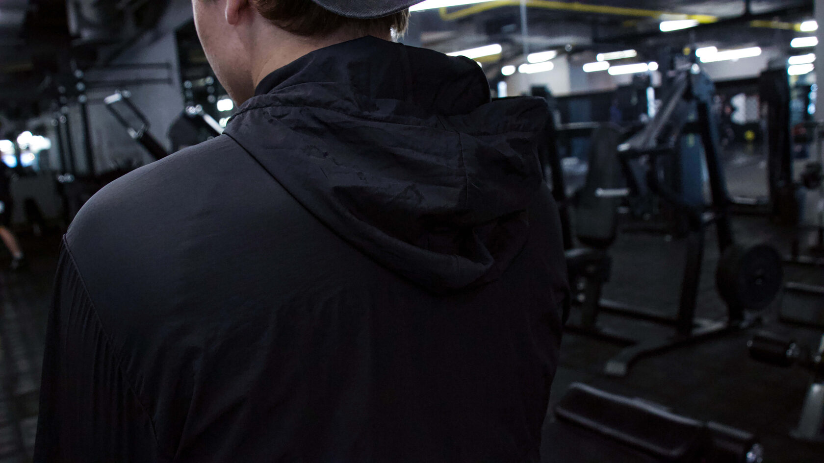 Черная спортивная куртка-ветровка Rise мужская