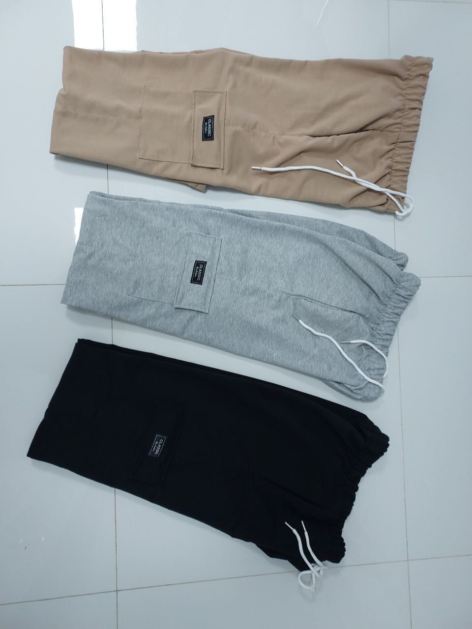 Чоловічі карго з кишенями штани 