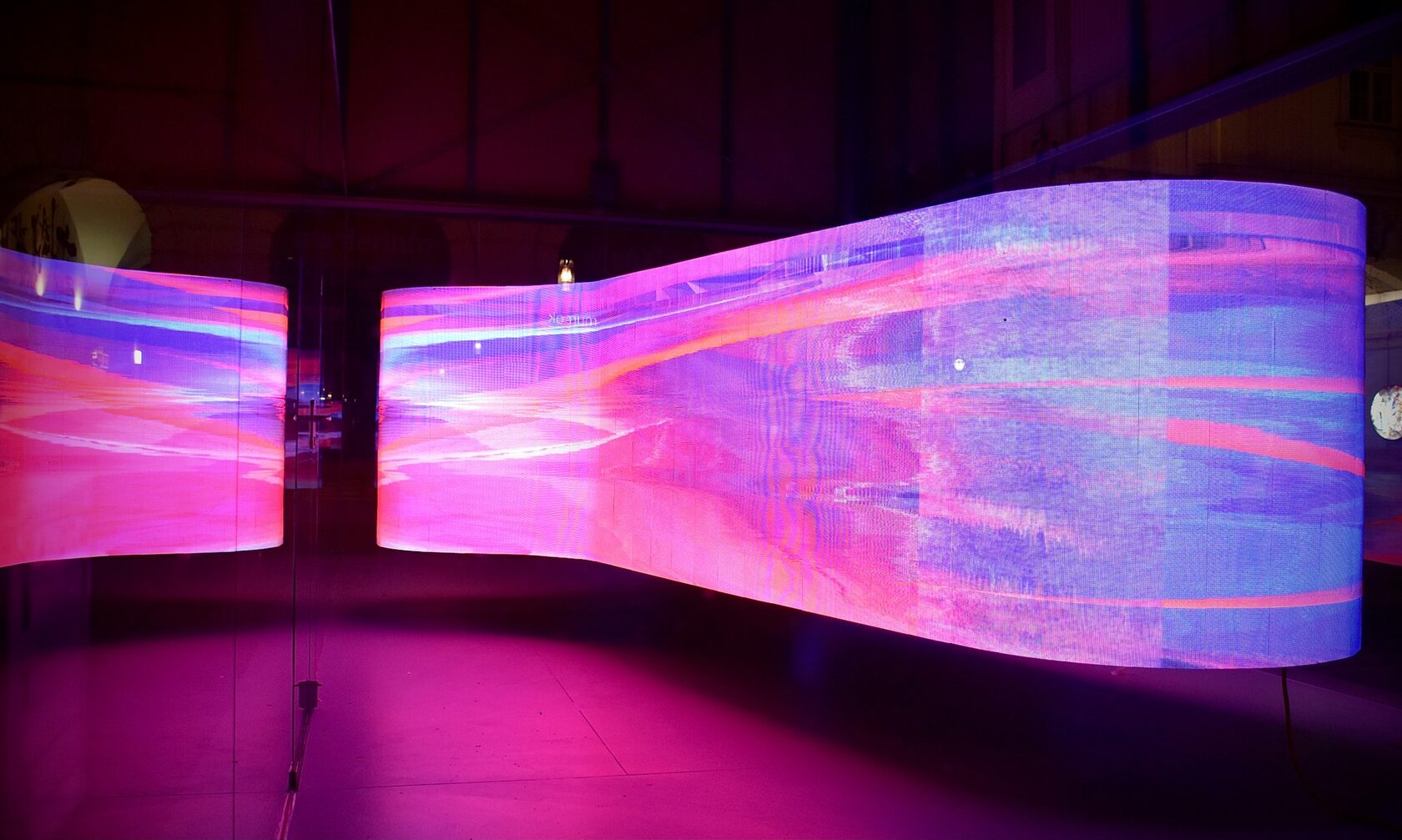 LED screen at an event