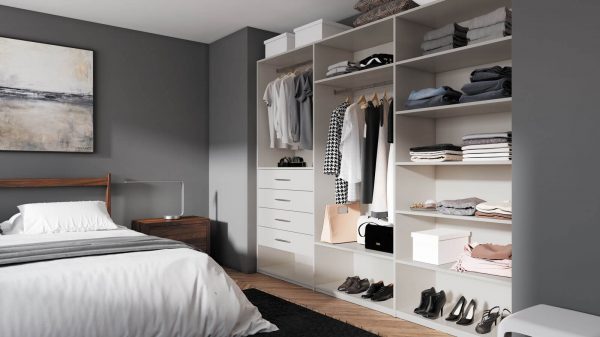 Удобное наполнение для встроенного шкафа