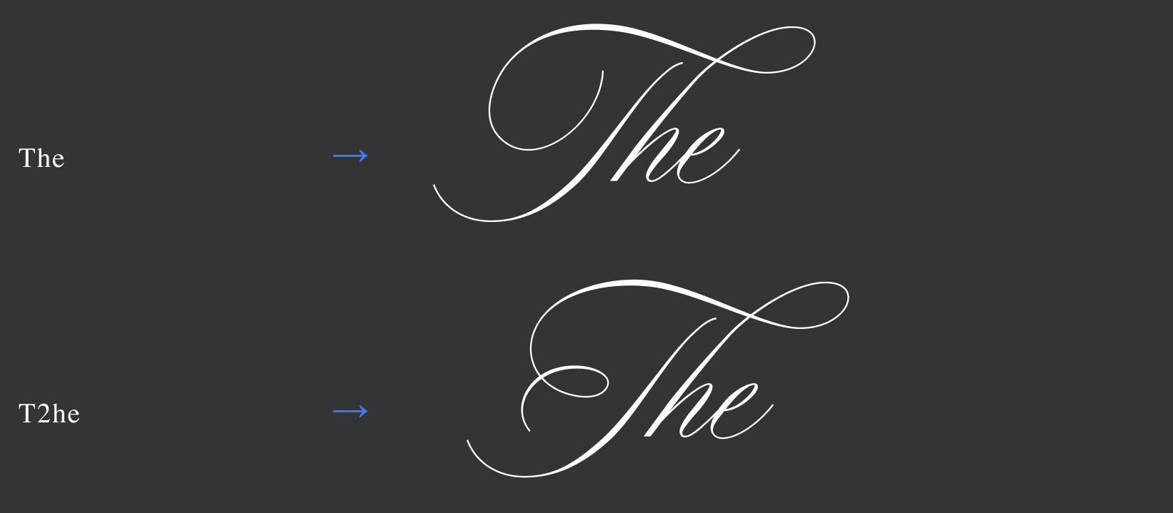 Juliette font in use, help file, Blessed Print