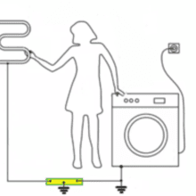 батарея женщина стиральная машина схема заземления 