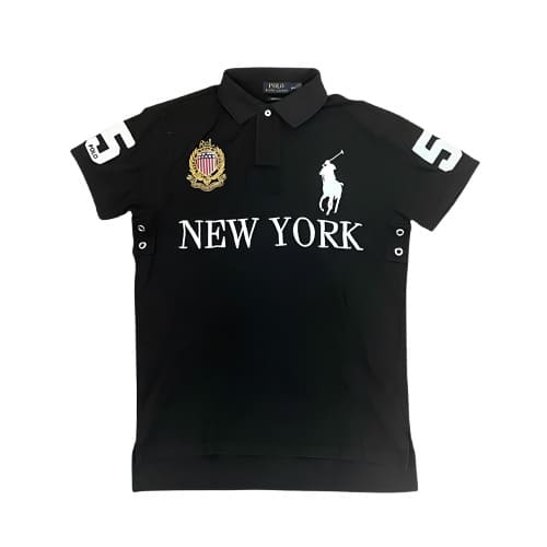 Купити чорну сорочку поло Polo Ralph Lauren New York