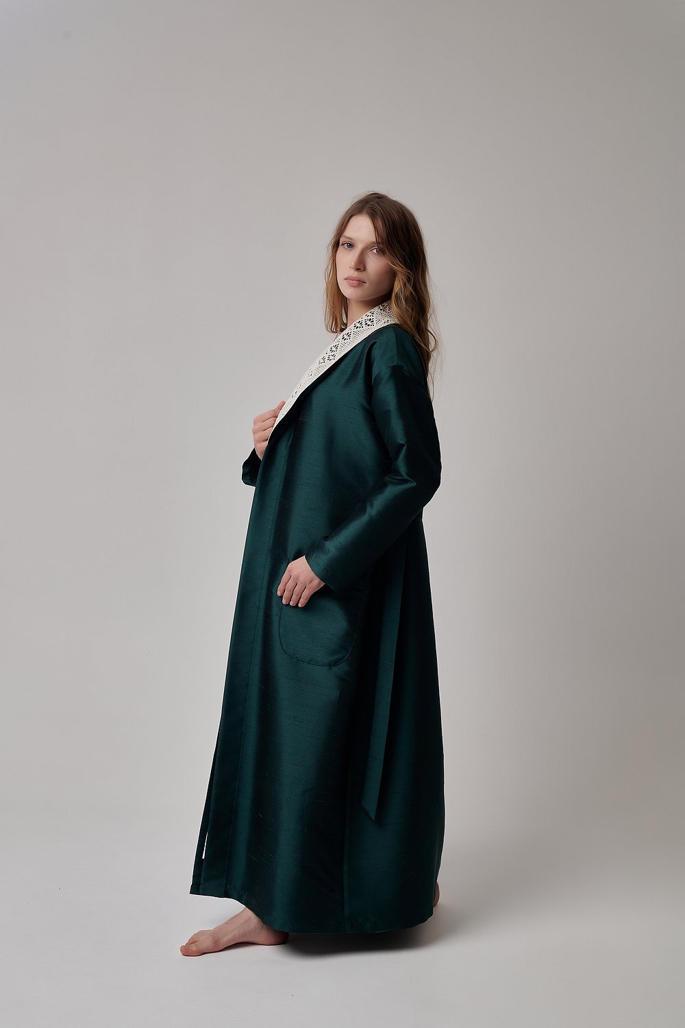 Зеленый халат