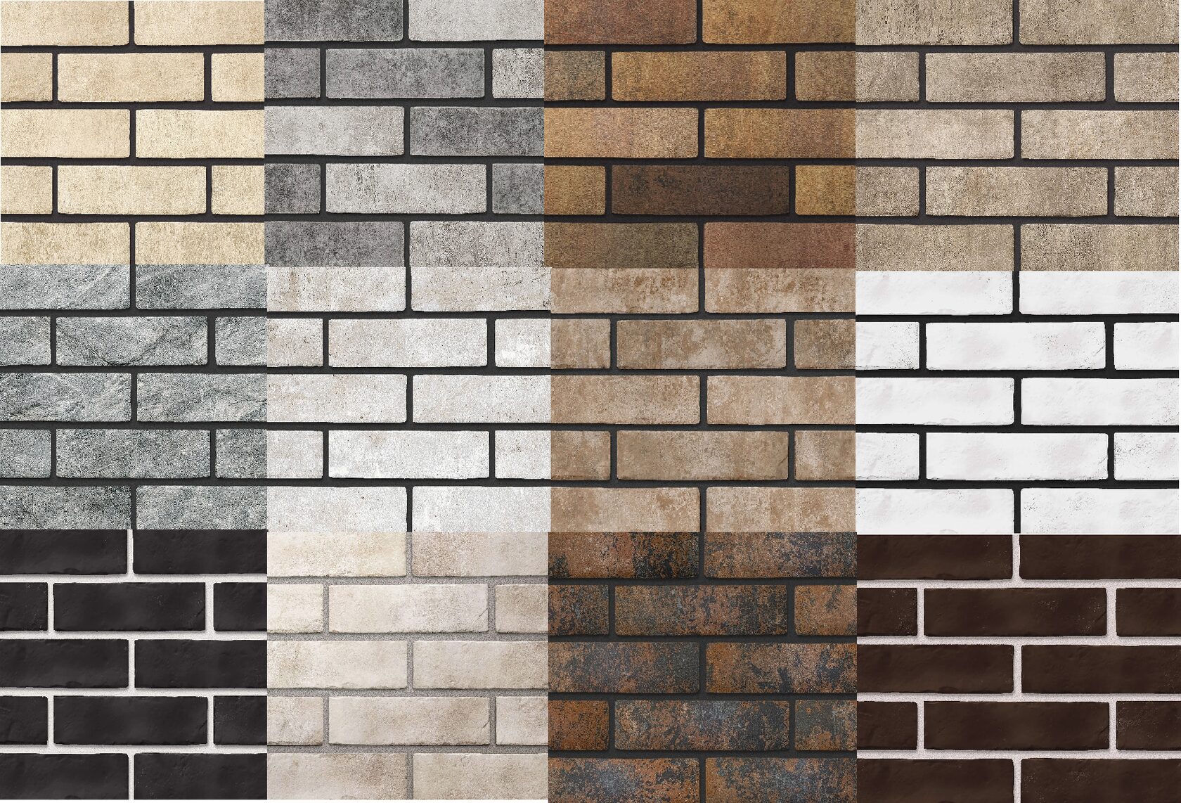 Гранитогрес плочка BRICKSTYLE, 250х60х6 мм