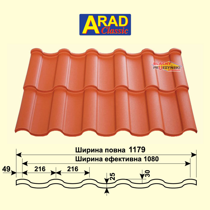 Металочерепиця Arad Classic