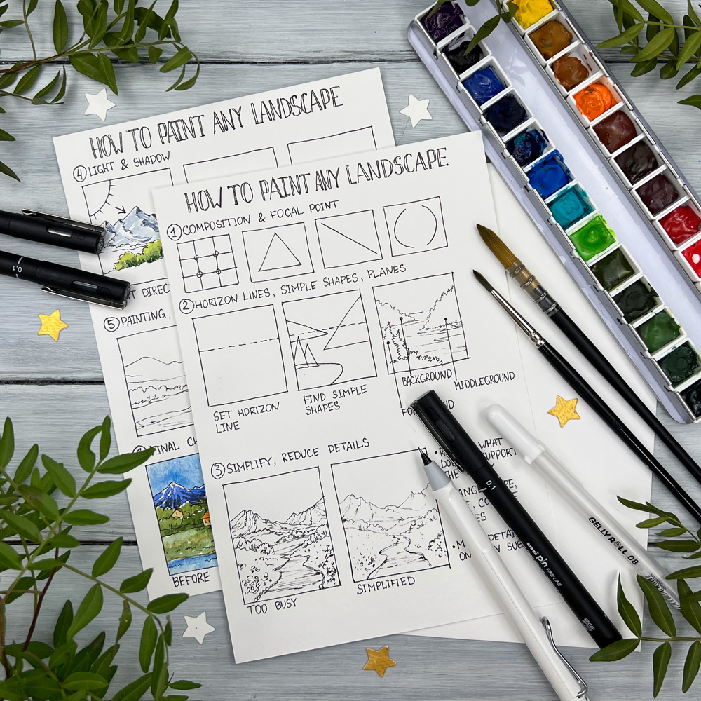 Registration for Watercolor Landscape Sketching Course