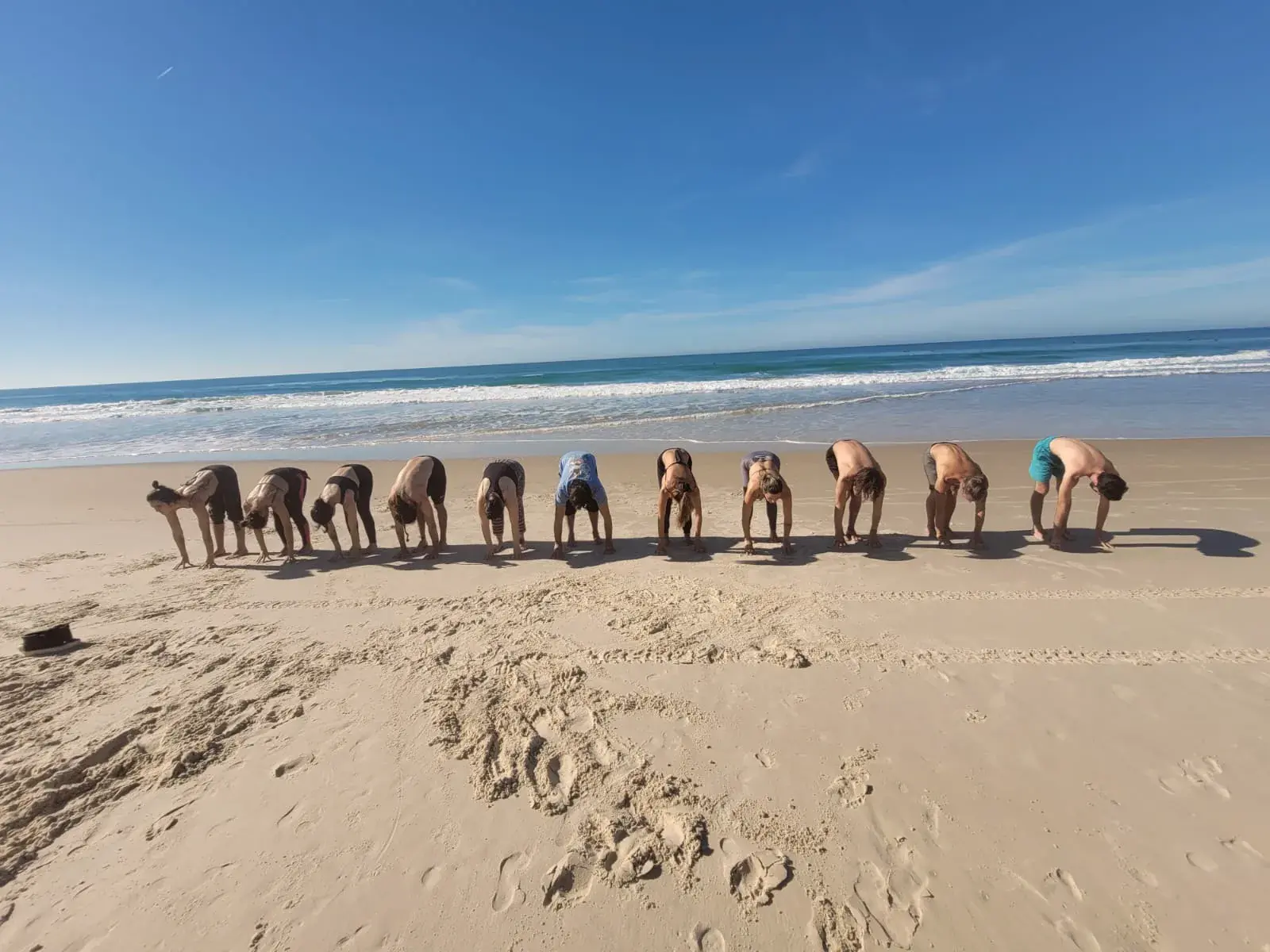 Beach yoga retreat in Brazil