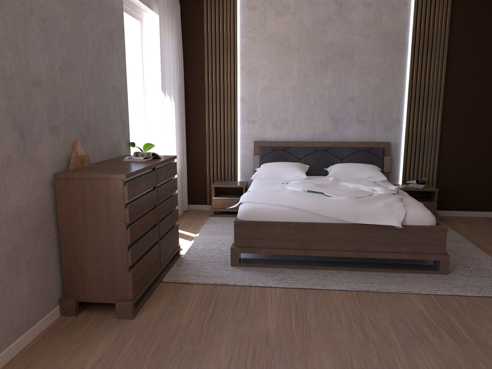 Handgefertigtes Bett aus Massivholz Wien - Schlafzimmer Inspiration