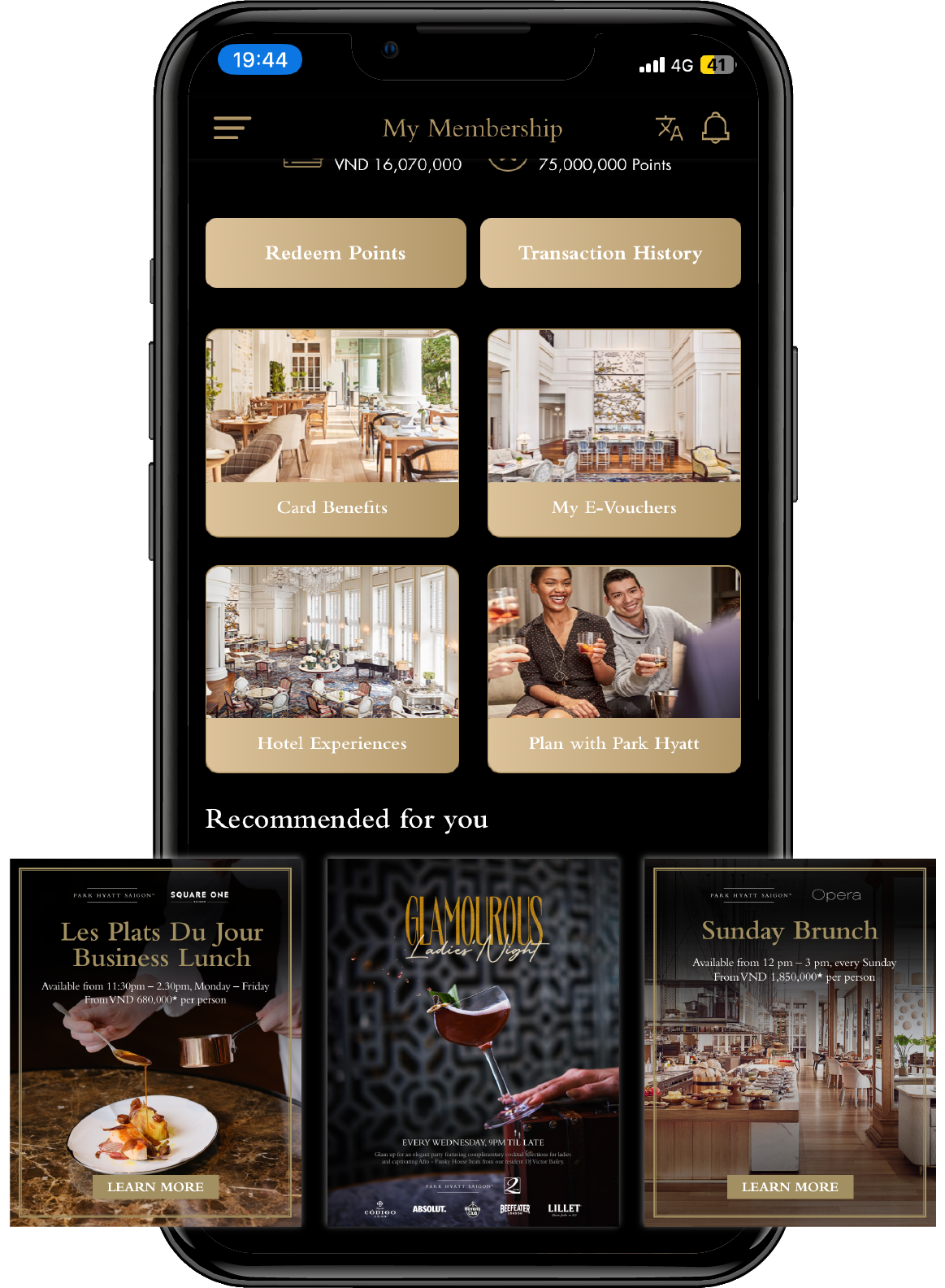 Dine at The Park Saigon mobile app