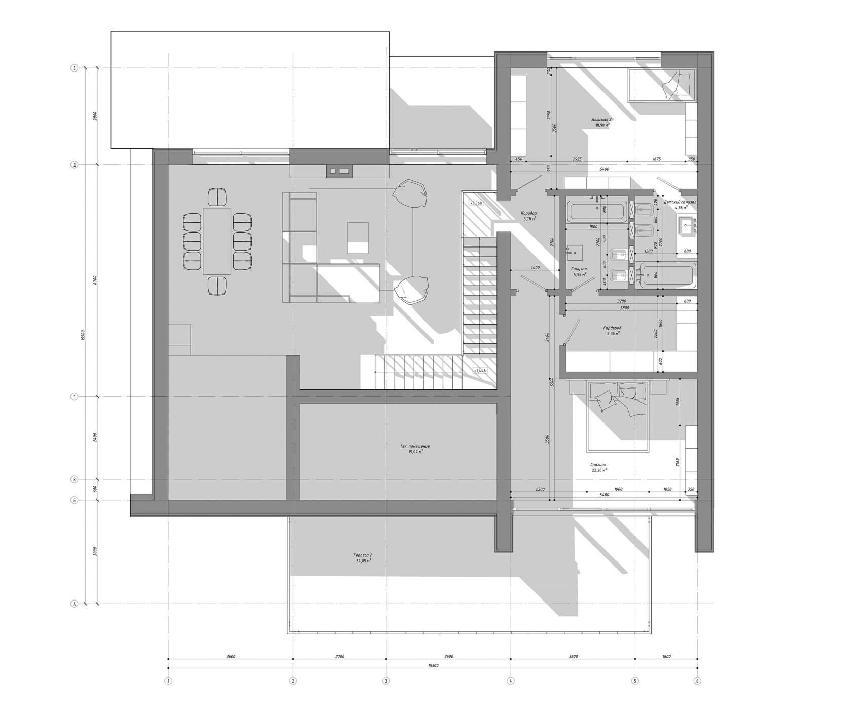 Дизайн интерьера - проект "FourHouse - Two Levels Cottage" от DA-Design