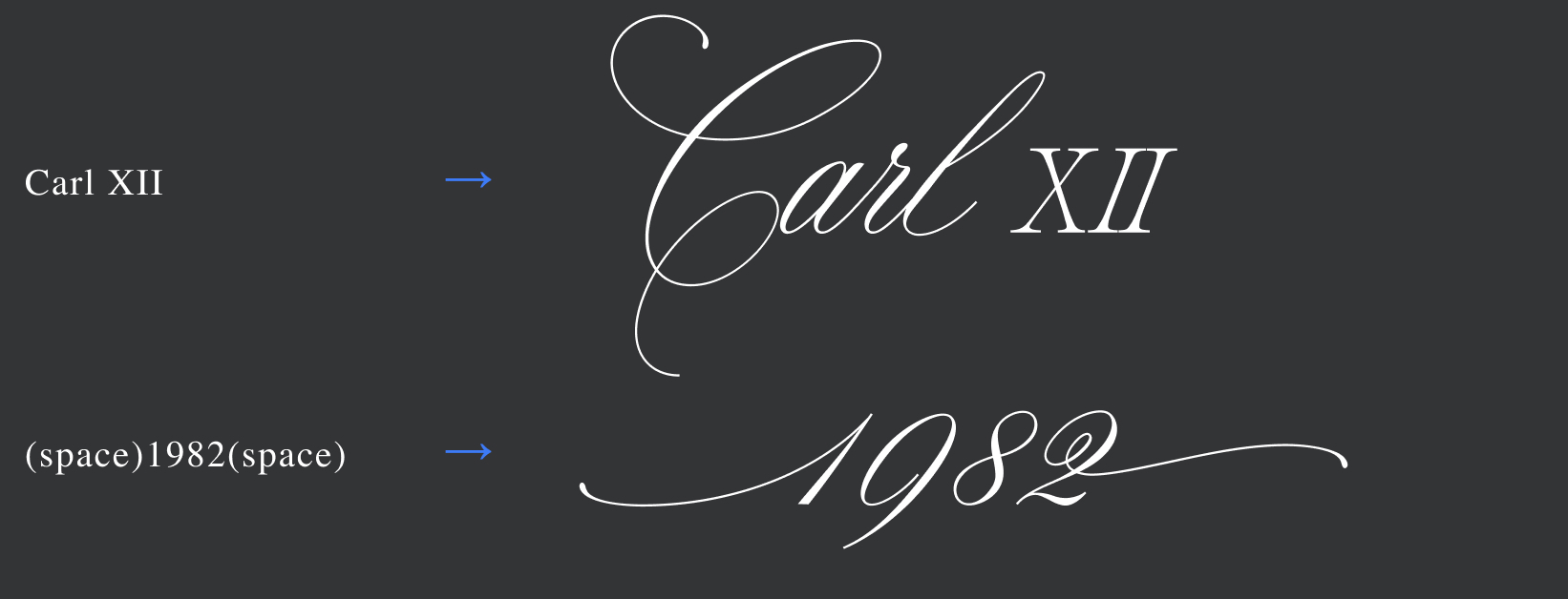 Juliette font in use, help file, Blessed Print