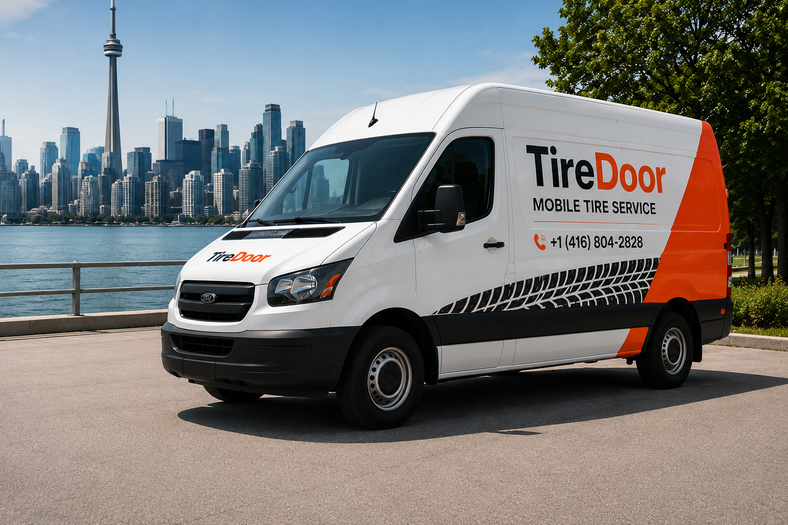TireDoor mobile tire service van in Toronto