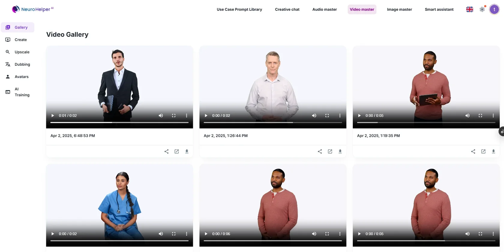 AI avatar video presenter