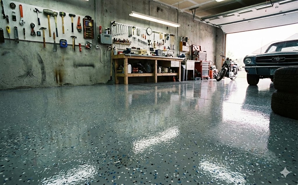 Епоксидна підлога в гаражі