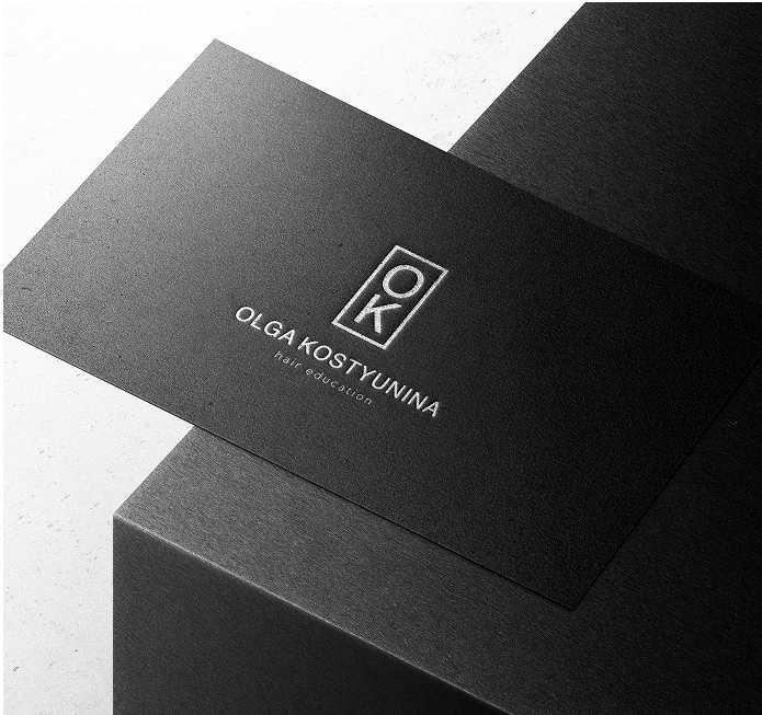 Разработка логотипа студия Mars Branding, Логотип Ольга Костюнина, логотип буквенный, Логотип ОК