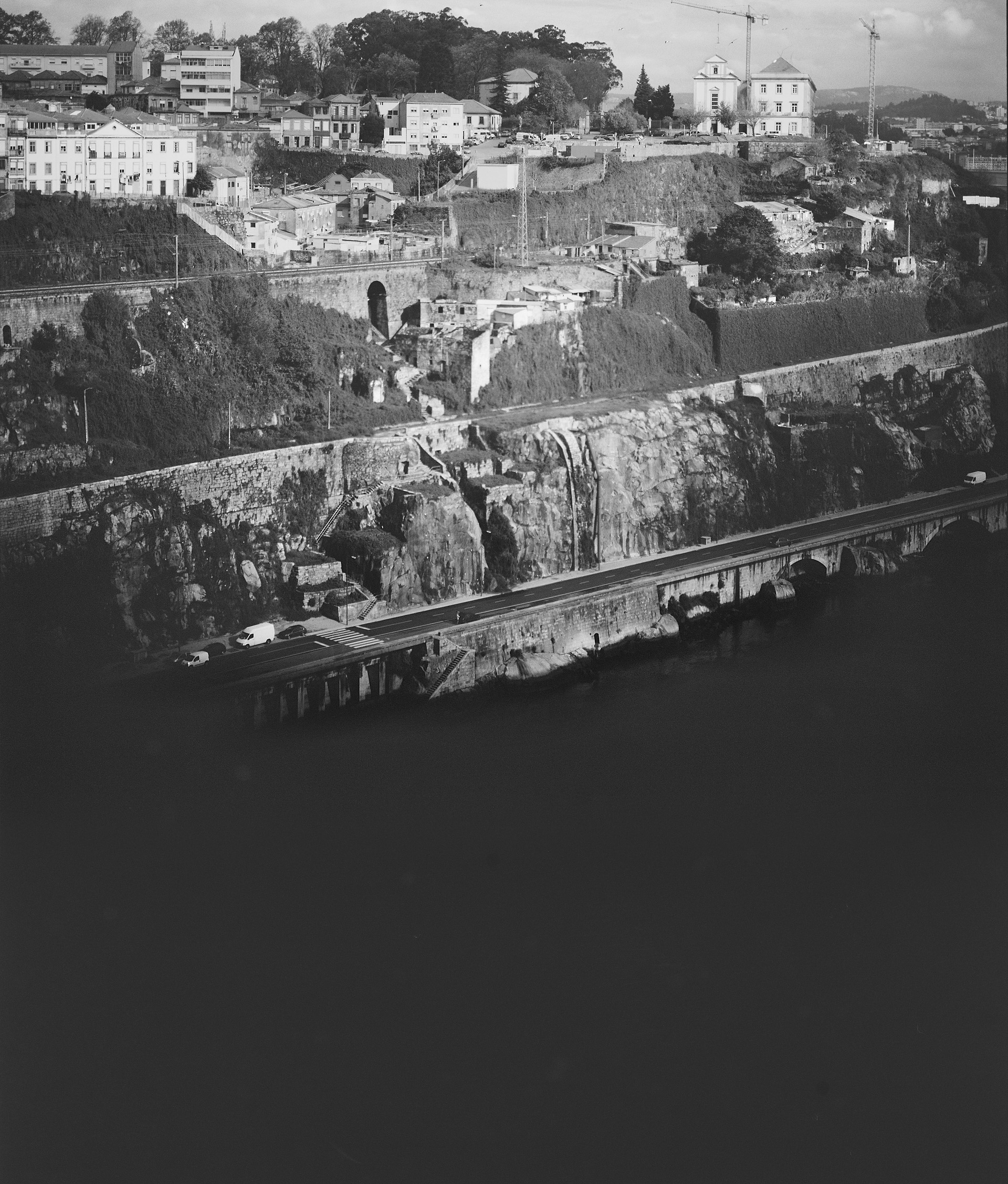 Porto: urban decay. Photo #2. The city's waterfront area. The Douro River