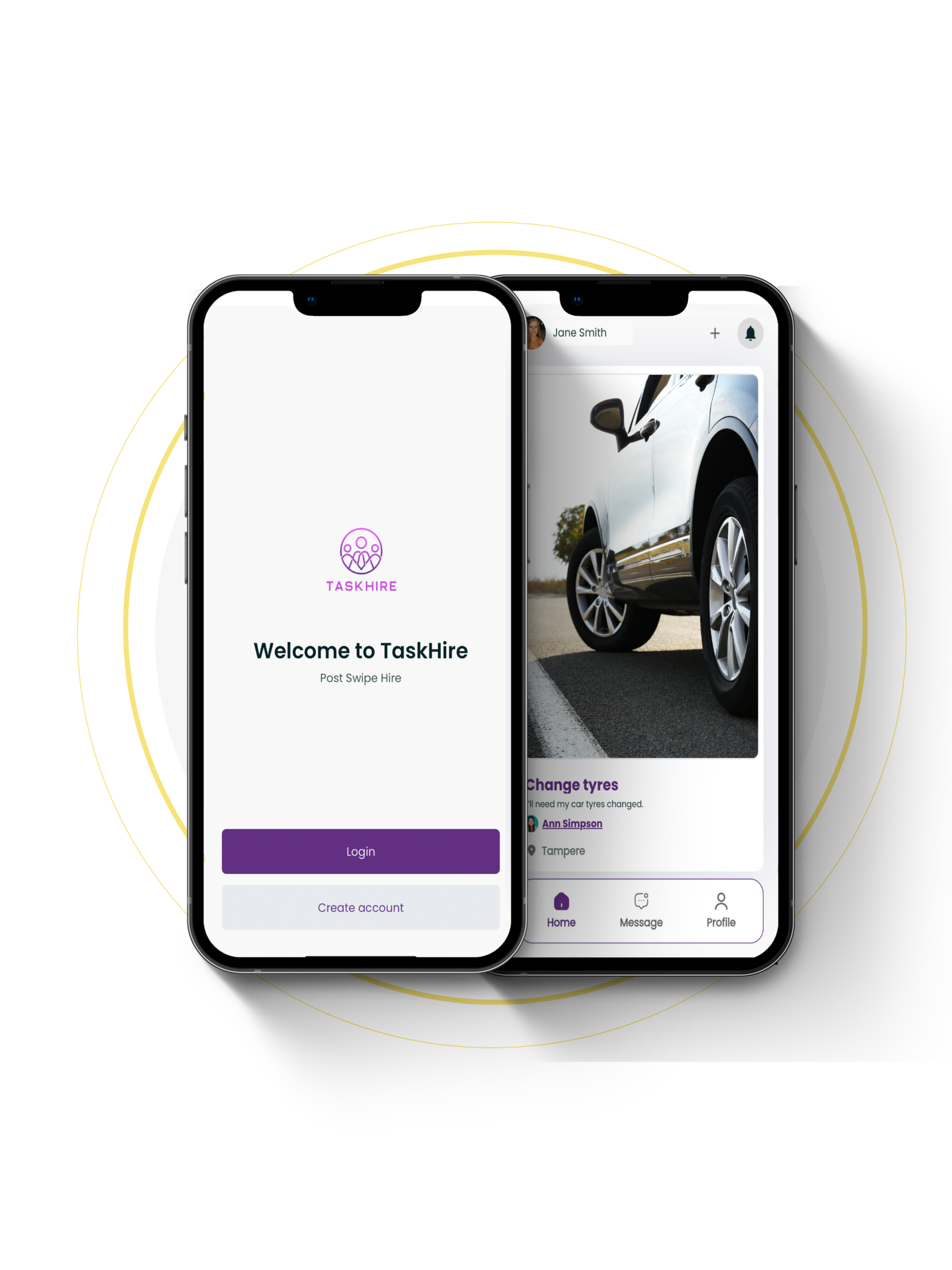 TaskHire app for gig jobs and hiring
