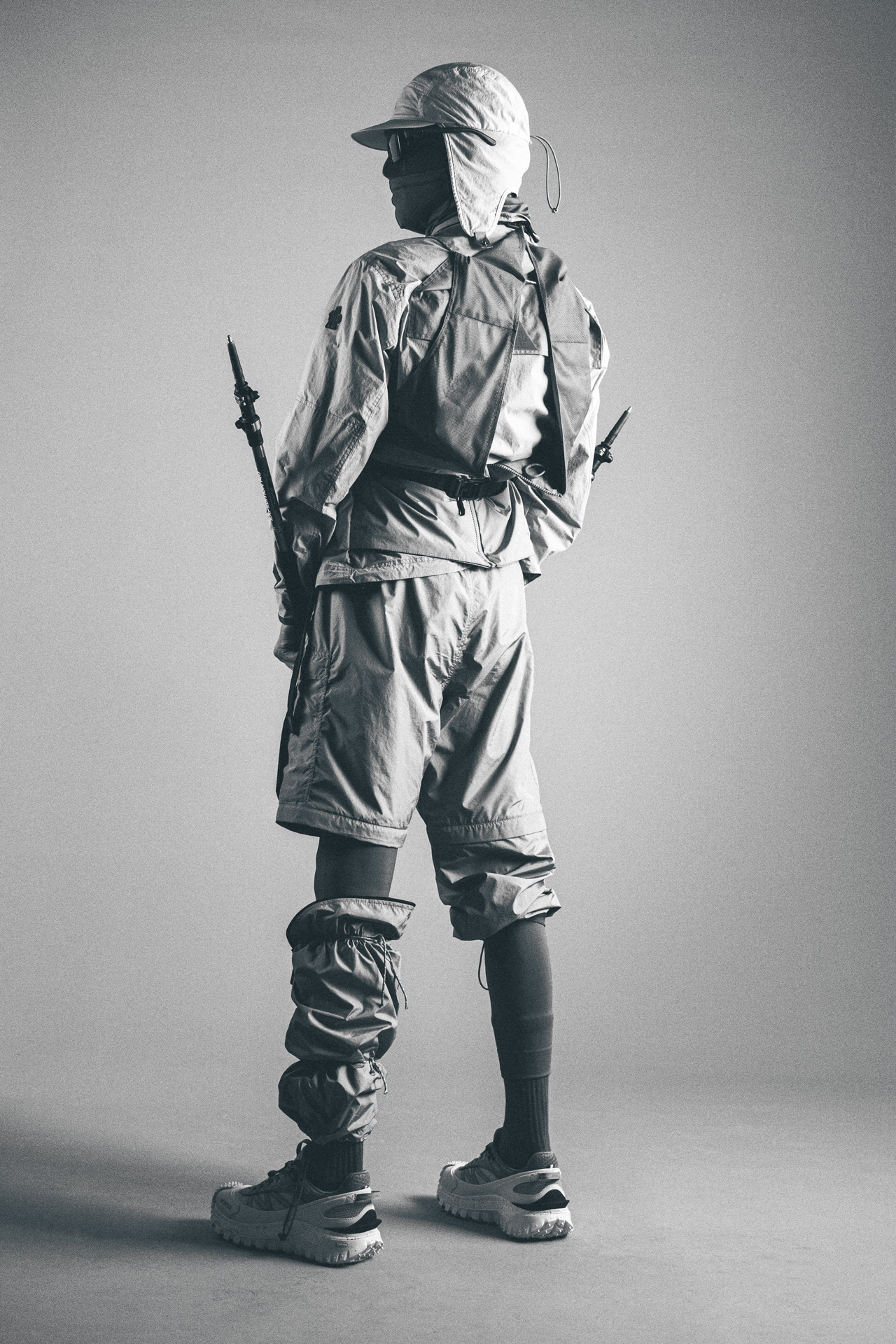 MONCLER GRENOBLE ドローストリング ワイドレッグ トラウザー Beyond Extraordinary, Beyond Performance [MONCLER GRENOBLE