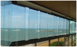 Розсувні системи скління готелю