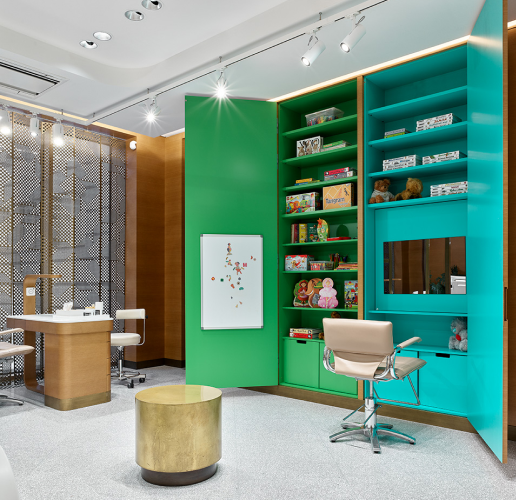 детская зона в салоне красоты Фонте