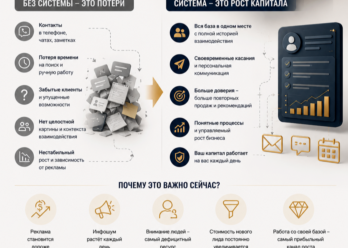 Организованная система управления данными клиентов
