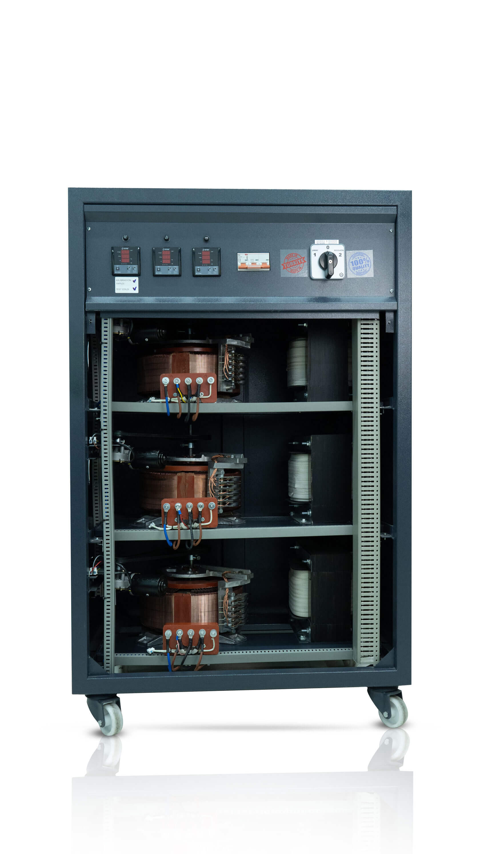 Uch fazali kuchlanish stabilizatori 100 kW 235/450V - 380V AZAVOLT