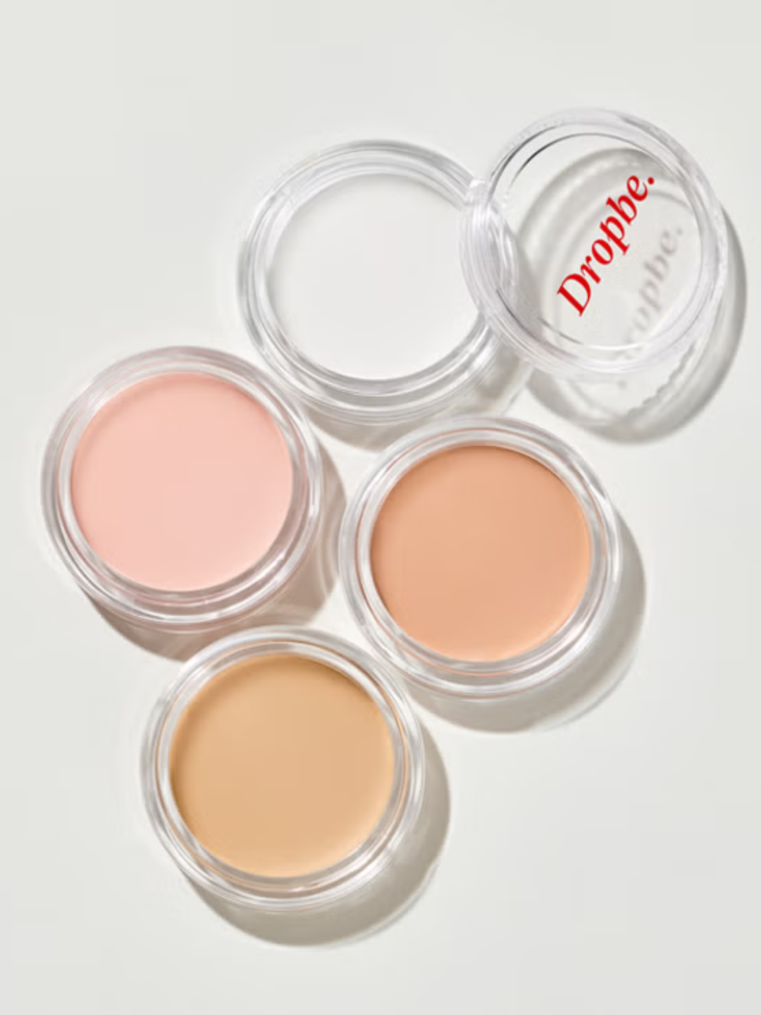 Палетка консилеров Drop Be Colorz (4 цвета): корейская система цветокоррекции для маскировки темных кругов и покраснений.