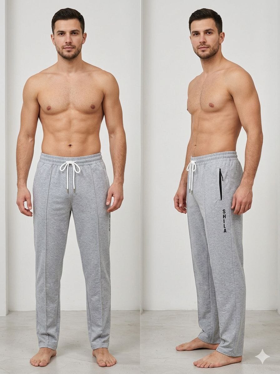 Чоловічі сірі спортивні штани зі стрілкою SHiLA