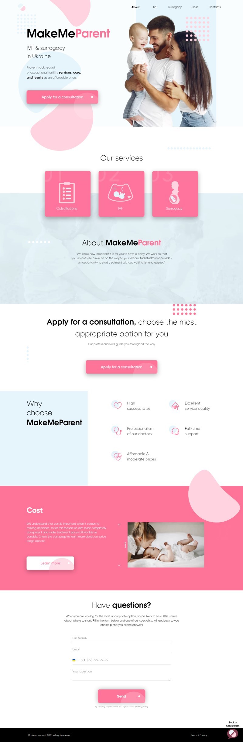 tetralab case makemeparent website printscreen
