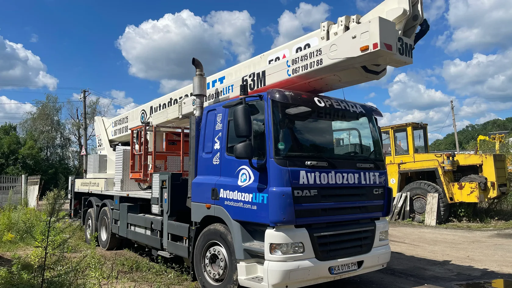Оренда автовишки 53 метри AGP-53 — для складних висотних робіт
